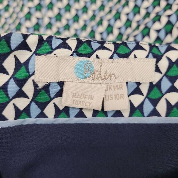 Boden Blue and White Midi Skirt - Picture 3 of 7